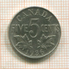 5 центов. Канада 1936г