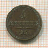 1 крейцер. Австрия 1851г
