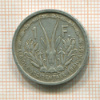1 франк. Французская Западная Африка 1948г