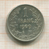1 франк. Бельгия 1909г