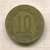 10 франков. Камерун 1969г