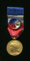 Золотая Почетная медаль министерства Труда. Франция