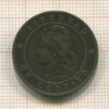 1 сентаво. Аргентина 1884г