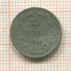 25 пенни. Деформирована 1906г