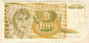 100 динаров. Югославия 1990г