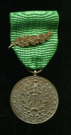 Бронзовая медаль "За доблестный труд" с пальмовой ветвью. Национальная федерация бывших военнопленных . Бельгия