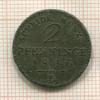 2 пфеннинга. Пруссия 1846г