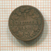 1 крейцер. Бавария 1856г