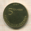 5 толаров. Словения 1997г