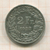 2 франка. Швейцария 1922г