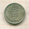 25 центов. Нидерланды 1941г