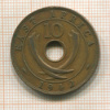 10 центов. Восточная Африка 1942г