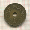 1 пенни. Замбия 1966г