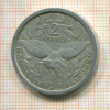 2 франка. Французская Новая Каледония 1949г