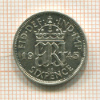 6 пенсов. Великобритания 1945г
