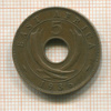 5 центов. Восточная Африка 1936г