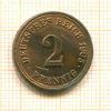 2 пфеннига. Германия 1905г