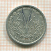 2 франка. Французская Экваториальная Африка 1948г
