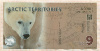 9 долларов. Арктические Территории 2012г