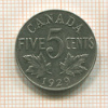 5 центов. Канада 1929г