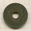 5 центов. Восточная Африка 1935г