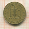 10 франков. Западная Африка 1978г
