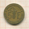 5 франков. Западная Африка 1996г