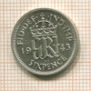 6 пенсов. Великобритания 1943г