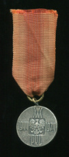 Медаль. 30 лет Народной Польше