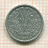 2 франка. Французская Экваториальная Африка 1948г