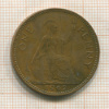 1 пенни. Великобритания 1962г