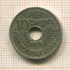 10 сантимов. Тунис 1919г