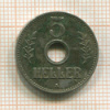 5 геллеров. Немецкая Восточная Африка 1913г