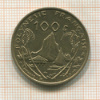 100 франков. Французская Полинезия 1995г