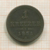 1 крейцер. Австрия 1951г