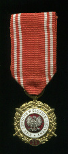 Золотая медаль "Вооружённые силы на службе отчизне" (20 лет службы) Польша