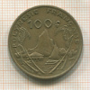 100 франков. Французская Полинезия 1986г