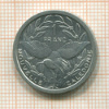 1 франк. Новая Каледония 1981г