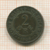 2 эре. Дания 1909г