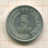 10 центов. Сингапур. Серия FAO 1971г