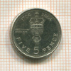 5 центов. Гибралтар 2004г
