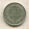 2 франка. Бельгия 1910г