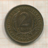 2 цента. Британские Карибы 1965г