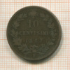 10 сентесимо. Италия 1867г
