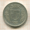 5 франков. Швейцария 1951г