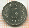 5 центов. Мальта 1976г