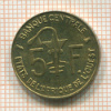 5 франков. Центральная Африка 1997г