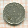 2 франка. Бельгия 1912г