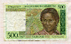 500 франков. Мадагаскар