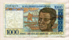 1000 франков. Мадагаскар
